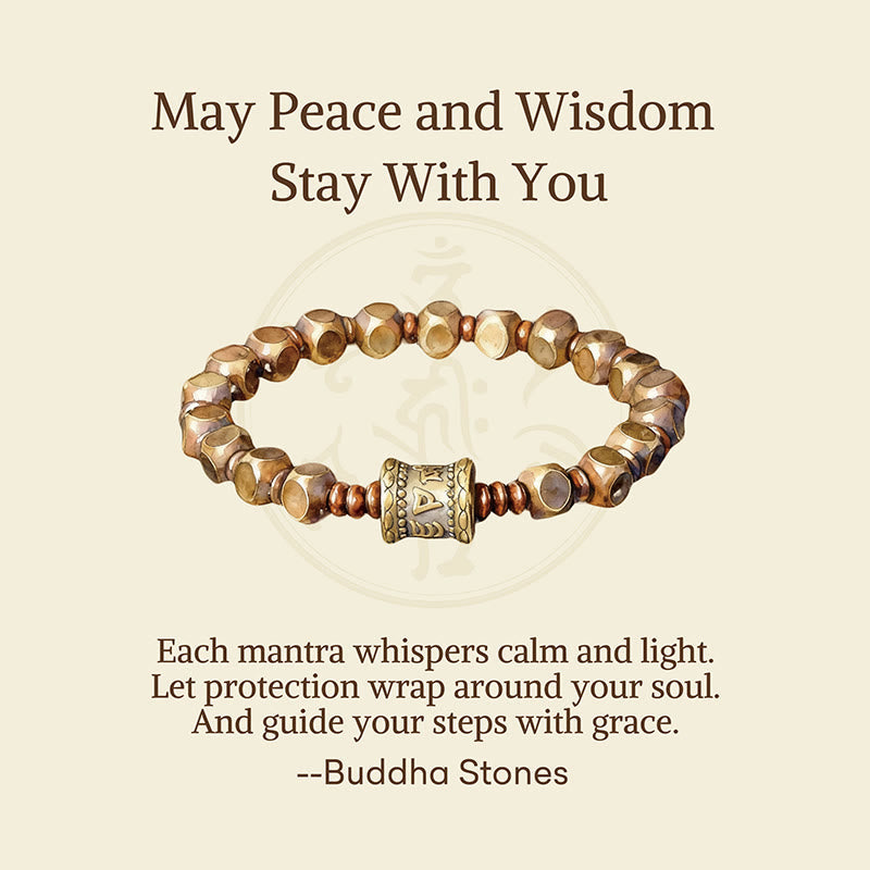 Wear FengShui "Wishing You Balance and Strength" Brass Amulet Bracelet Includes Gift Message Card