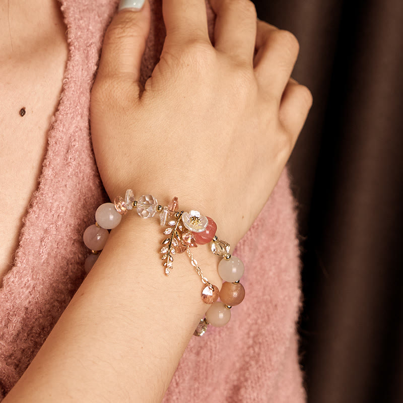Wear FengShui "Wishing You Light and Happiness" Sun Stone Bracelet Includes Gift Message Card