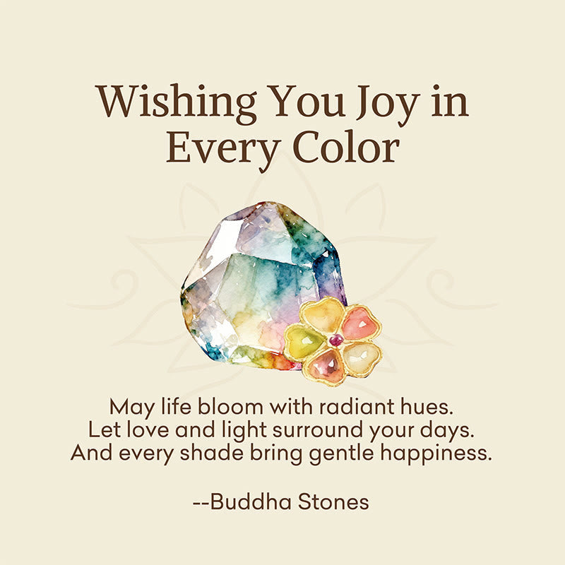 Wear FengShui "Wishing You Joy in Every Color" Tourmaline Jade Bracelet Includes Gift Message Card