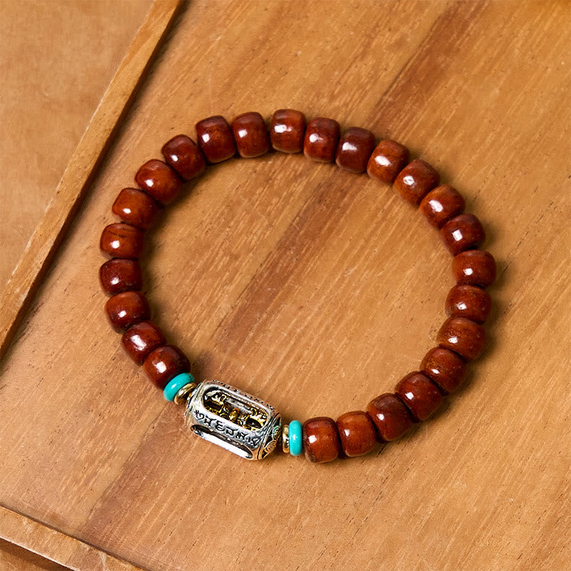 Wear FengShui Bone Beads Vajra Three-eyed Dzi Bead Luck Bracelet