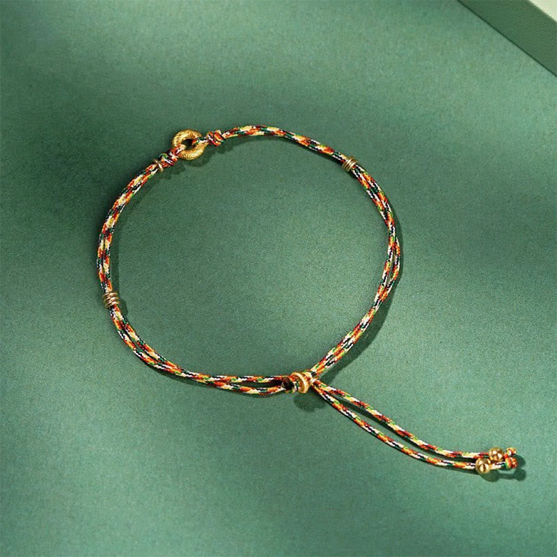 Wear FengShui Handmade Peace Buckle Multicolored Child Adult Fortune Bracelet