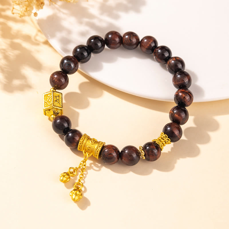 Wear FengShui Various Tiger Eye Alloy Balance Bracelet