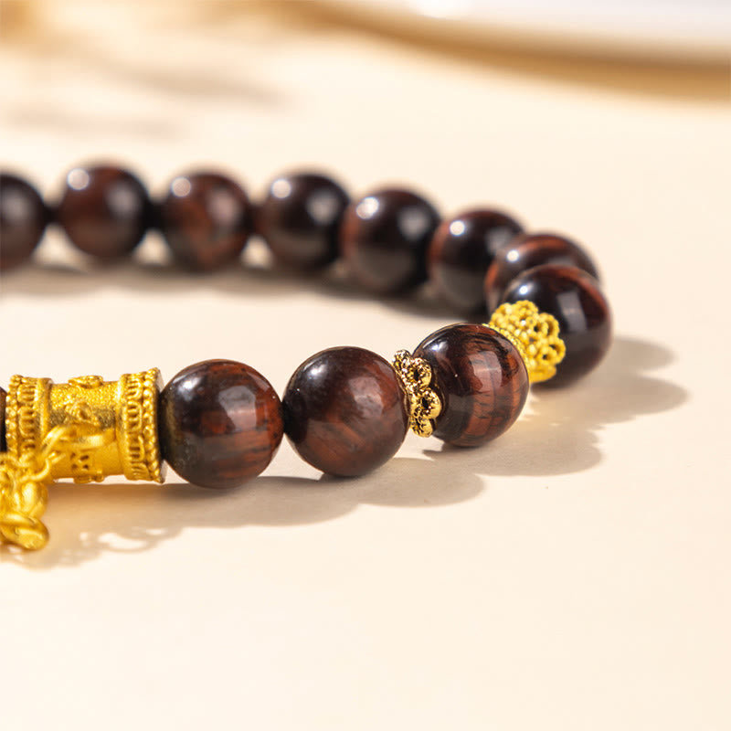 Wear FengShui Various Tiger Eye Alloy Balance Bracelet