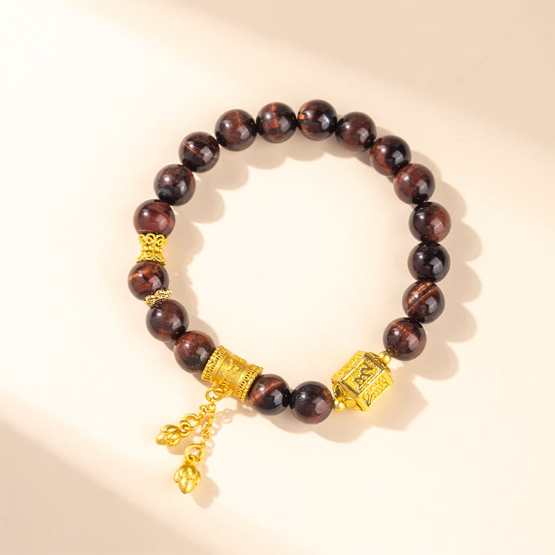 Wear FengShui Various Tiger Eye Alloy Balance Bracelet
