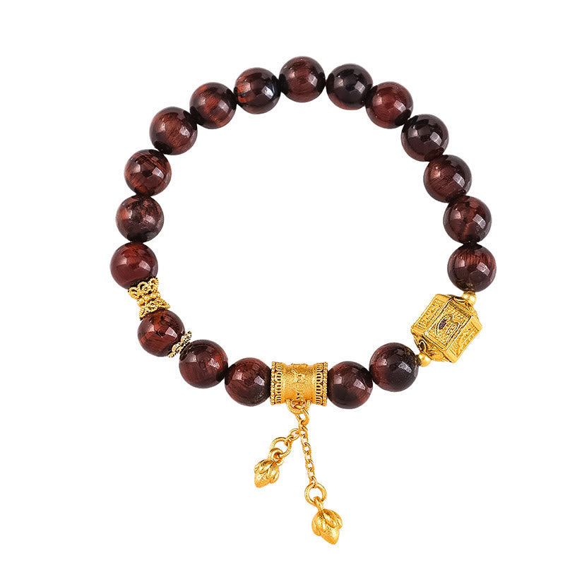 Wear FengShui Various Tiger Eye Alloy Balance Bracelet