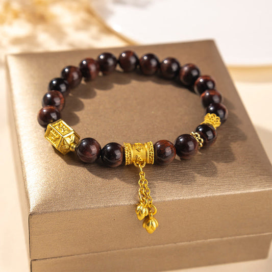 Wear FengShui Various Tiger Eye Alloy Balance Bracelet