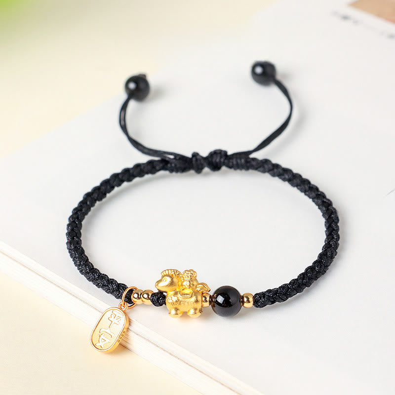 Wear FengShui 999 Sterling Silver Year Of The Horse Peaceful And Rich Success String Bracelet