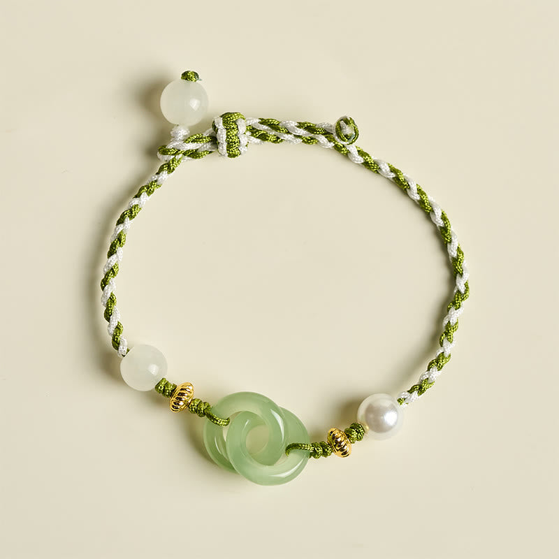 Buddha Stones Braided Rope Peace Buckle Love Calm Bracelet