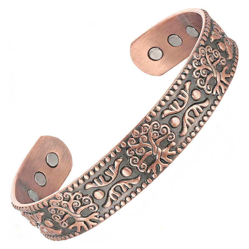Wear FengShui The Tree Of Life Copper Open Self Care Luck Bracelet Bangle