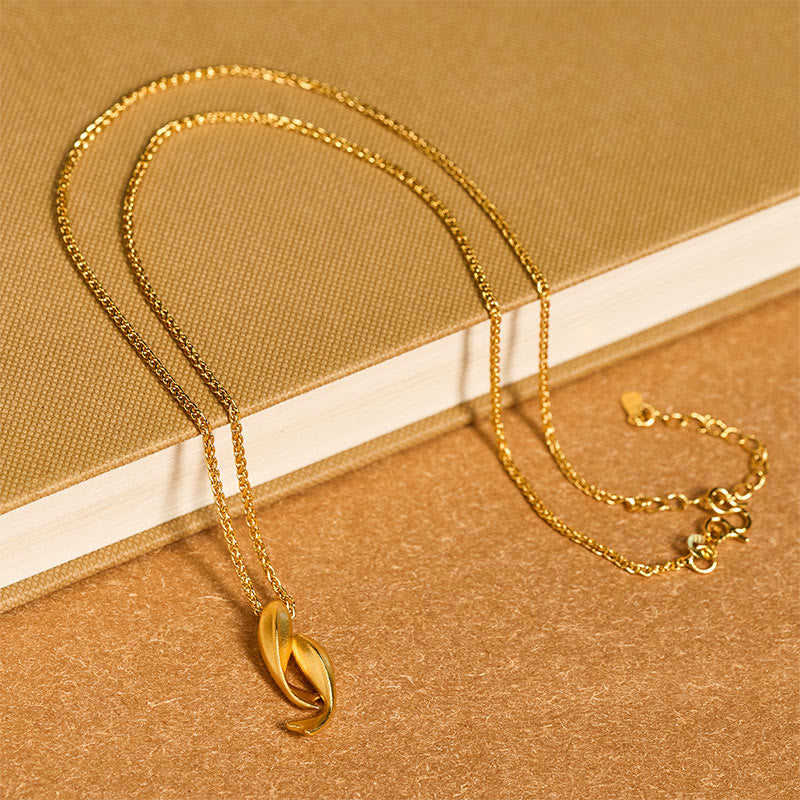 Wear FengShui Double Koi Fish 24k Gold Plated Brass Chain Wealth Necklace Pendant
