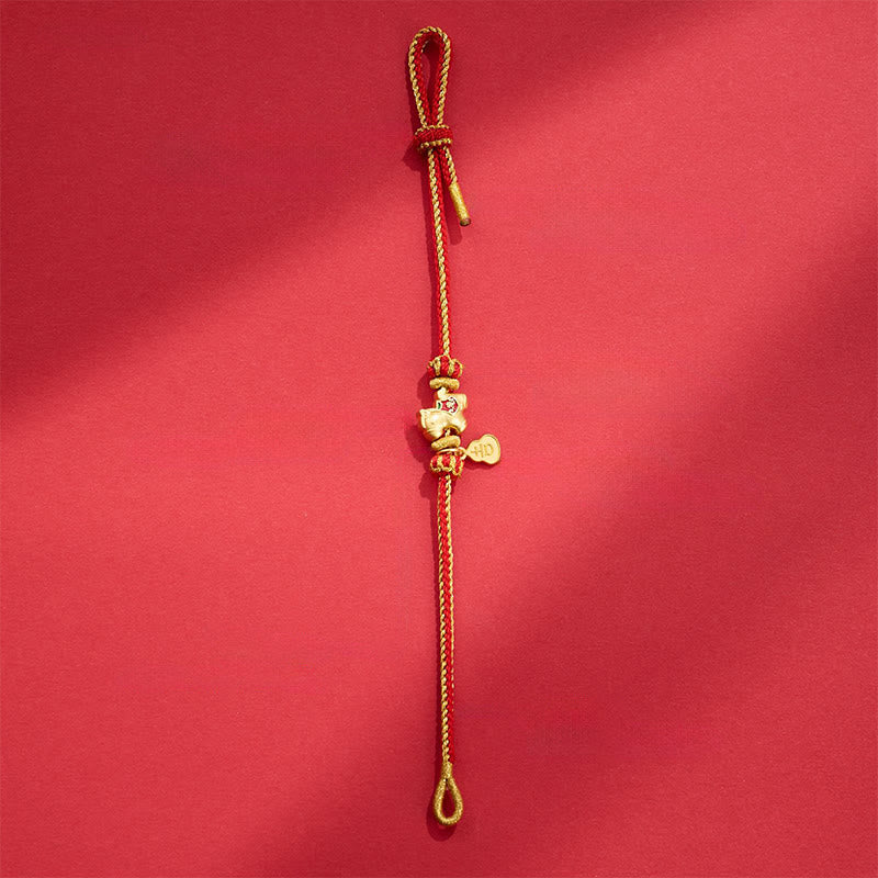 Wear FengShui Year Of The Horse Red String Copper Braided Luck Bracelet