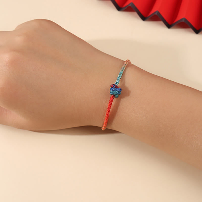 Wear FengShui Colored String Hand-woven Knots Strength Bracelet