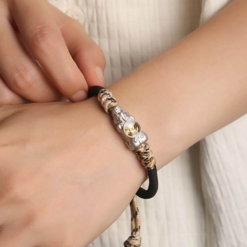 Wear FengShui Pi Xiu Wealth Luck Hand-woven Rope Bracelet
