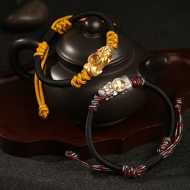 Wear FengShui Pi Xiu Wealth Luck Hand-woven Rope Bracelet