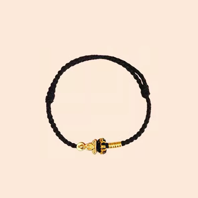 Wear FengShui Formless Buddha Lotus Knot Red String Protection Braided Bracelet