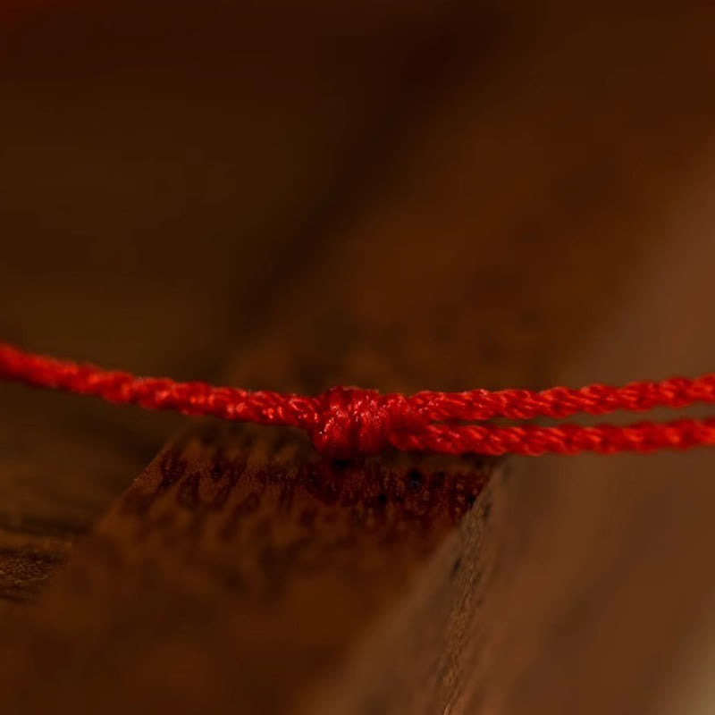 Wear FengShui Gourd Hetian Jade Red String Prosperity Bracelet Anklet