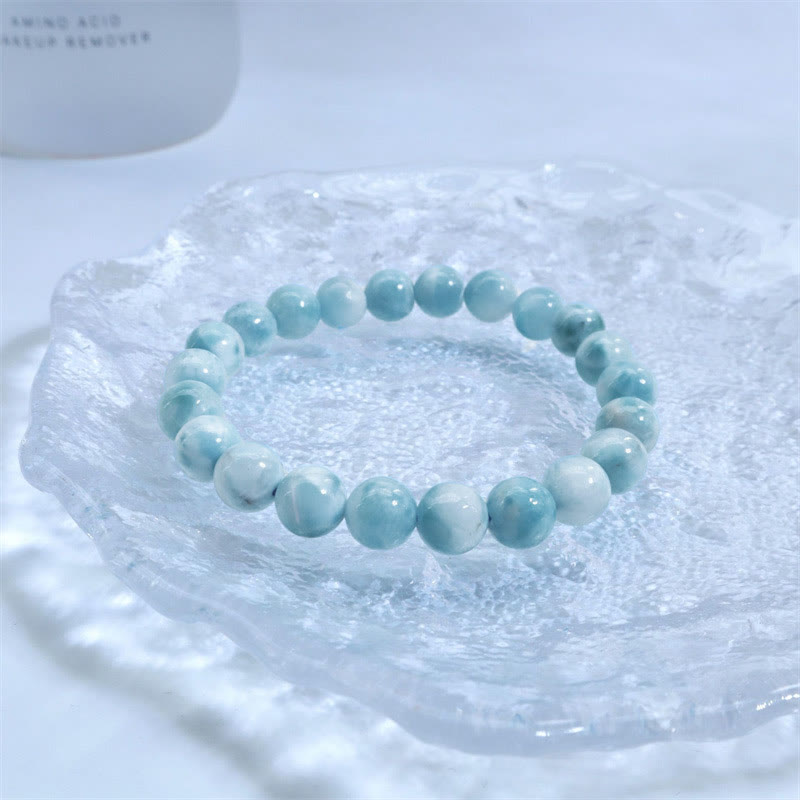 Wear FengShui Natural Larimar Wisdom Confidence Bracelet