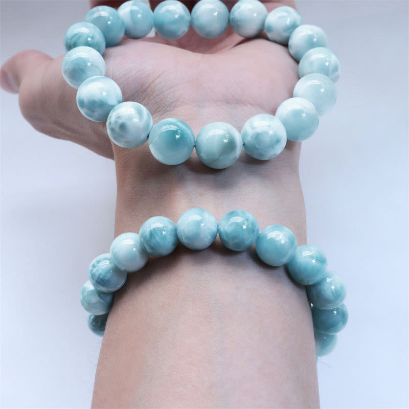 Wear FengShui Natural Larimar Wisdom Confidence Bracelet