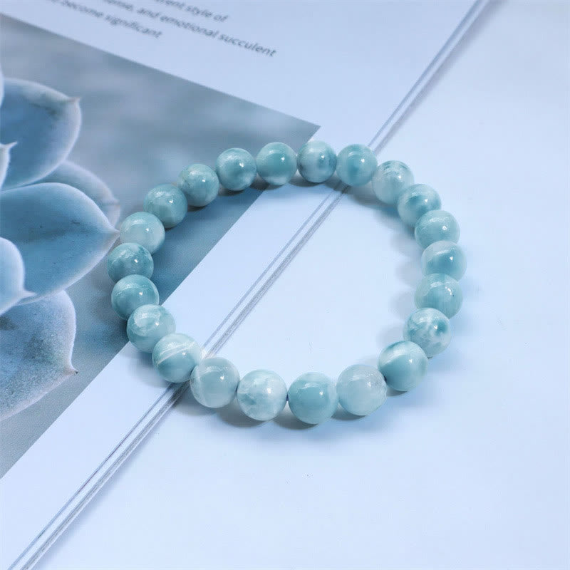 Wear FengShui Natural Larimar Wisdom Confidence Bracelet