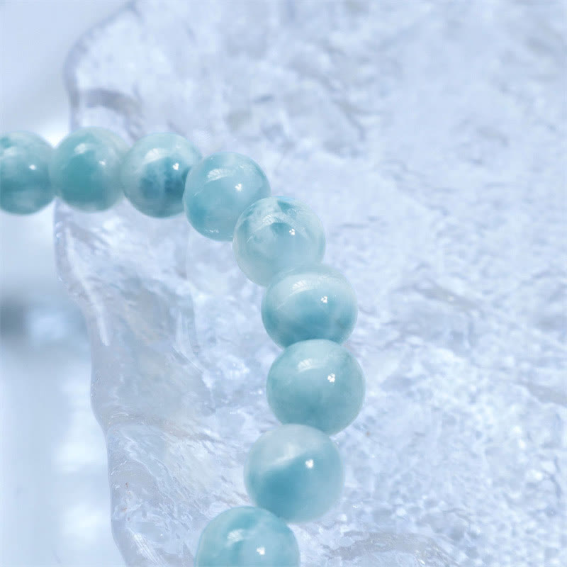 Wear FengShui Natural Larimar Wisdom Confidence Bracelet