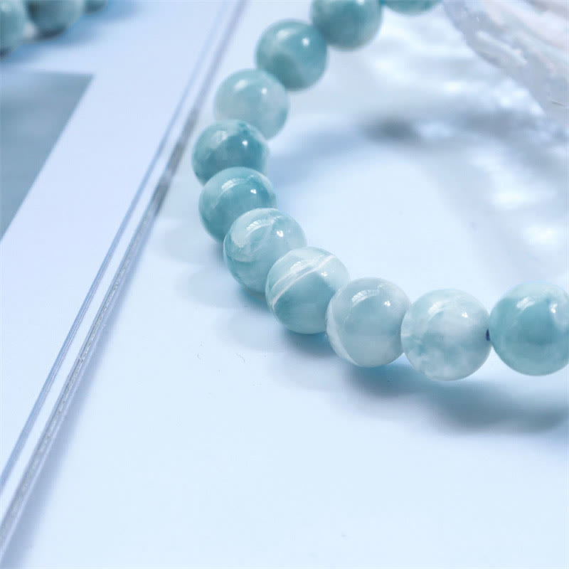 Wear FengShui Natural Larimar Wisdom Confidence Bracelet