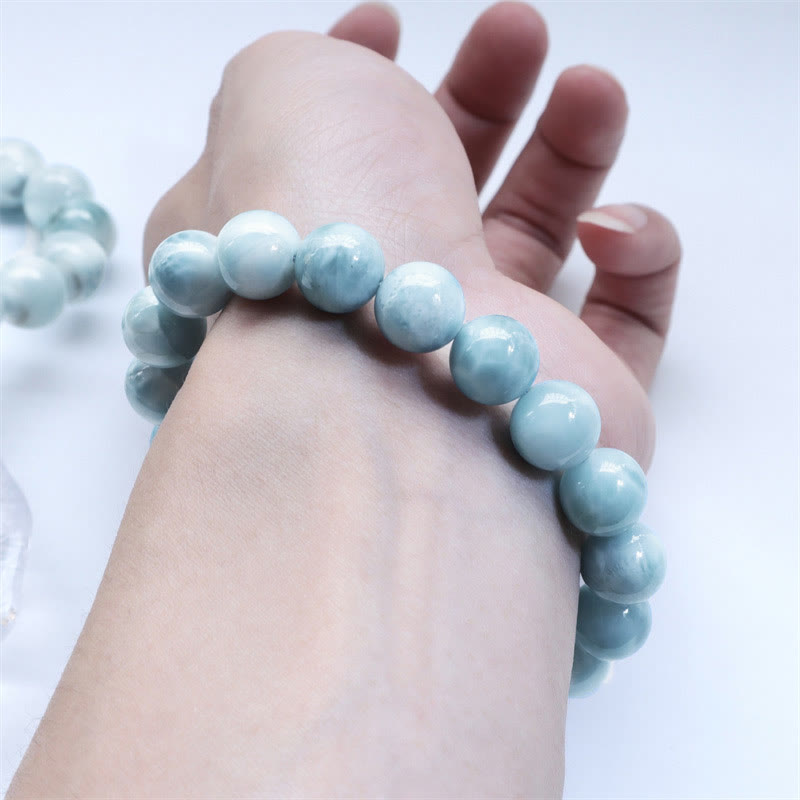 Wear FengShui Natural Larimar Wisdom Confidence Bracelet