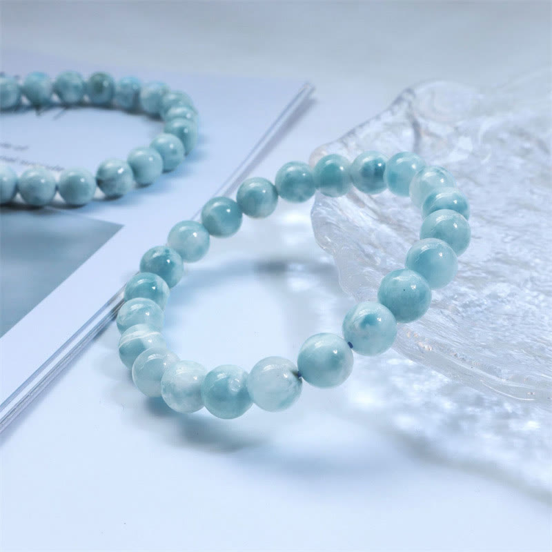 Wear FengShui Natural Larimar Wisdom Confidence Bracelet
