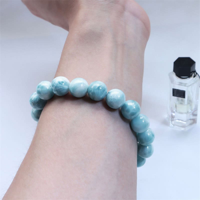 Wear FengShui Natural Larimar Wisdom Confidence Bracelet