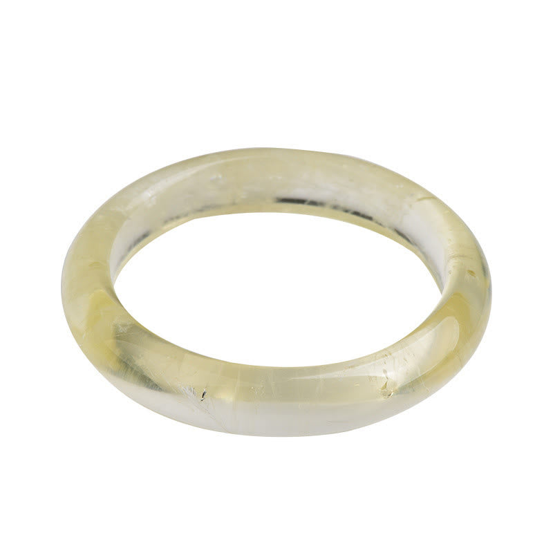 Wear FengShui Natural Citrine Quartz Prosperity Cuff Bangle Bracelet