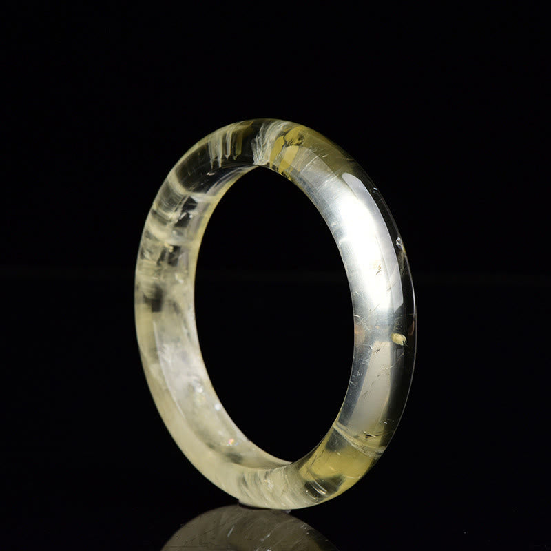 Wear FengShui Natural Citrine Quartz Prosperity Cuff Bangle Bracelet