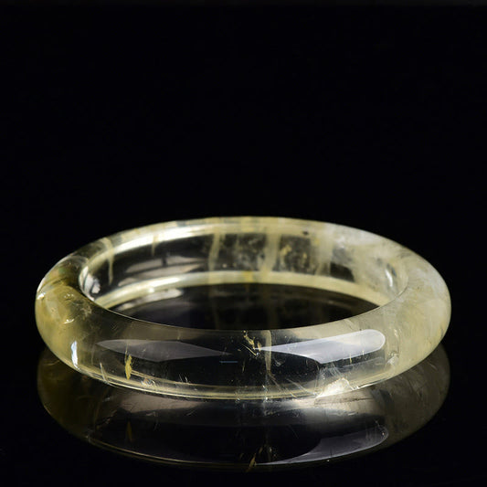 Wear FengShui Natural Citrine Quartz Prosperity Cuff Bangle Bracelet