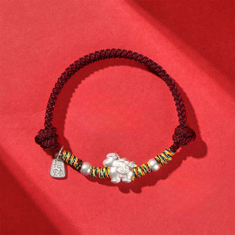 Wear FengShui 999 Sterling Silver Year Of The Horse Freedom Manually Made String Bracelet