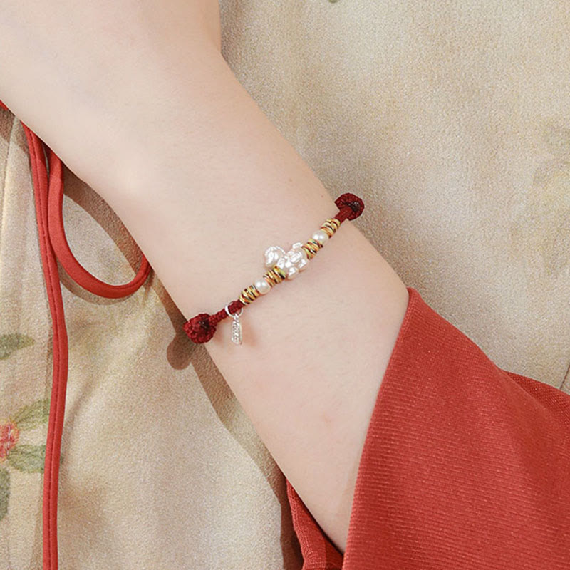 Wear FengShui 999 Sterling Silver Year Of The Horse Freedom Manually Made String Bracelet