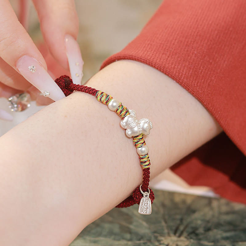 Wear FengShui 999 Sterling Silver Year Of The Horse Freedom Manually Made String Bracelet