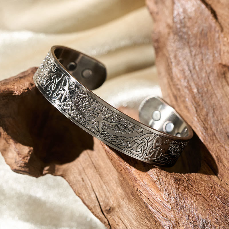 Wear FengShui The Tree Of Life Copper Open Balance Luck Cuff Bracelet Bangle