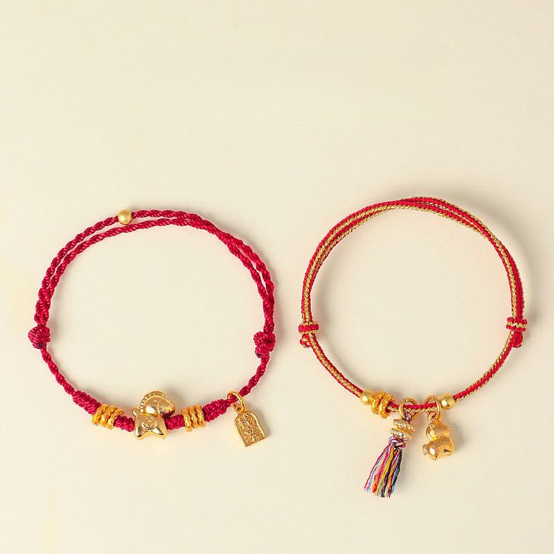 Wear FengShui Year Of The Horse Success Strength Braided String Adjustable Bracelet