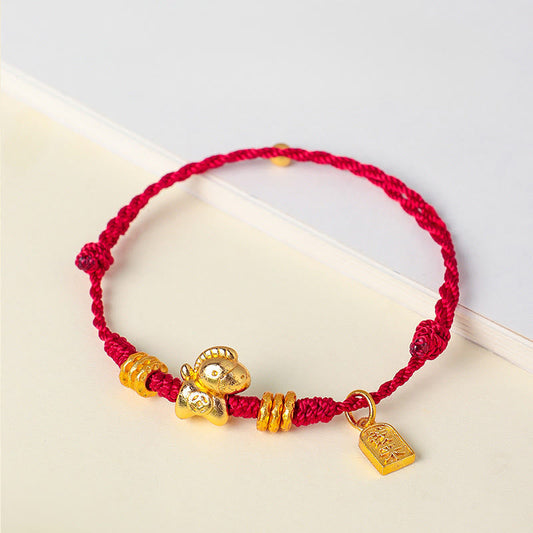 Wear FengShui Year Of The Horse Success Strength Braided String Adjustable Bracelet