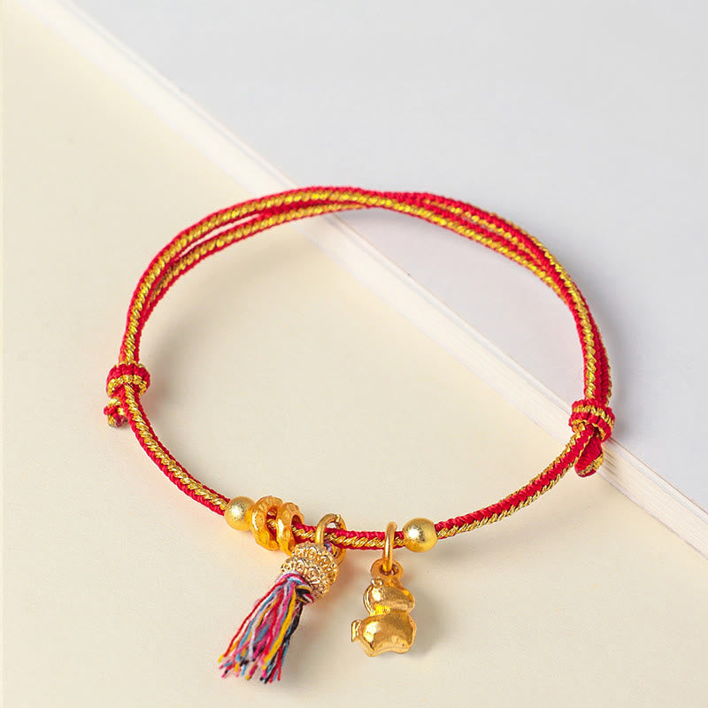 Wear FengShui Year Of The Horse Success Strength Braided String Adjustable Bracelet