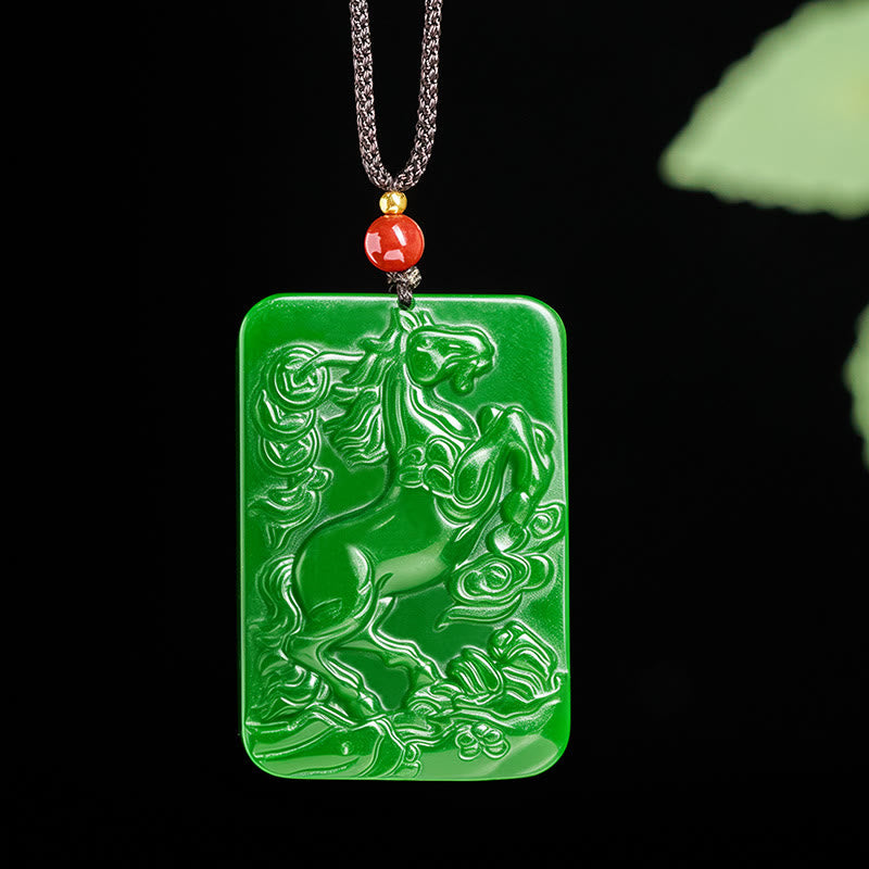 Wear FengShui Year Of The Horse Jade Abundance  Necklace Pendants