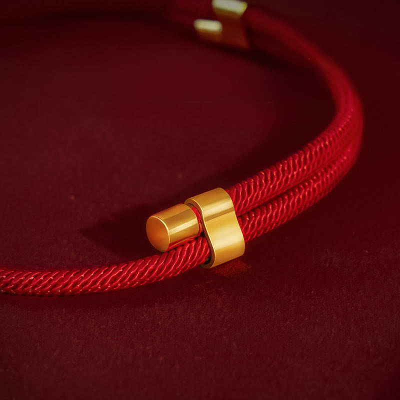 Wear FengShui Red String Bead Protection Adjustable Cats Small Dogs Pet Collar
