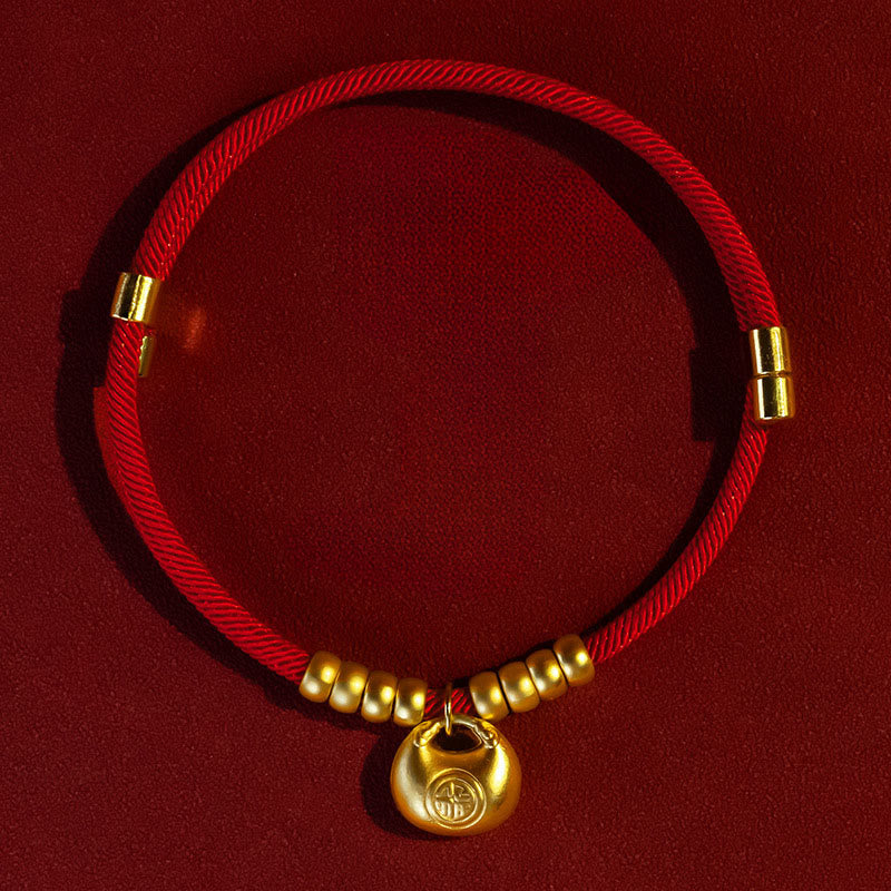 Wear FengShui Red String Bead Protection Adjustable Cats Small Dogs Pet Collar