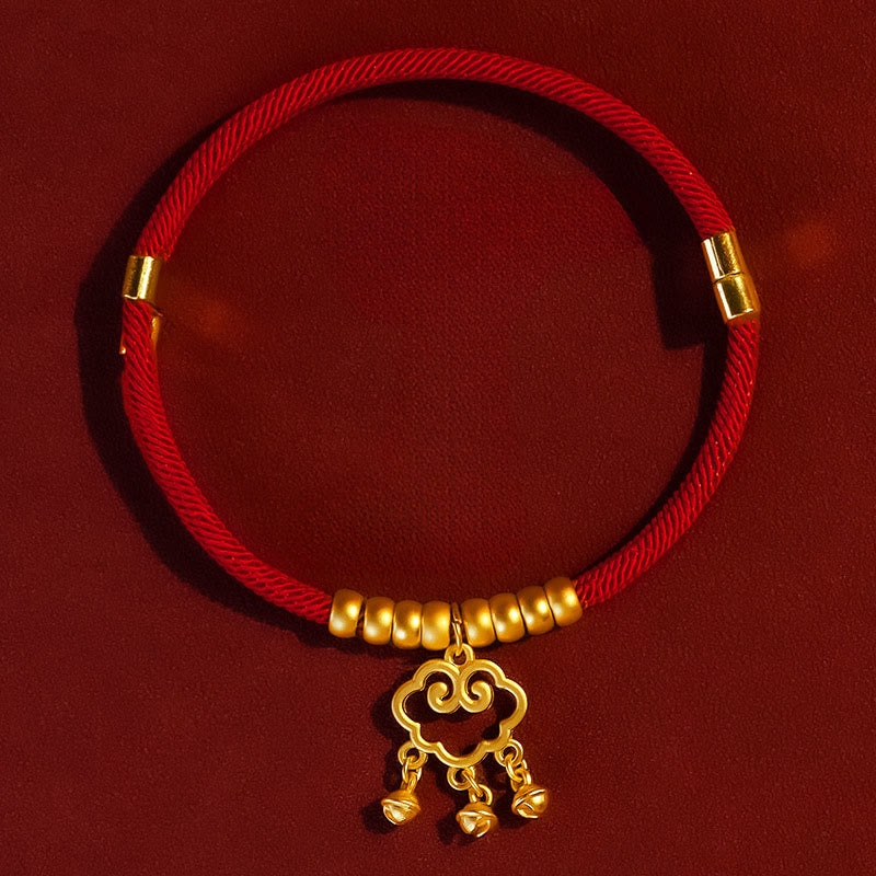Wear FengShui Red String Bead Protection Adjustable Cats Small Dogs Pet Collar