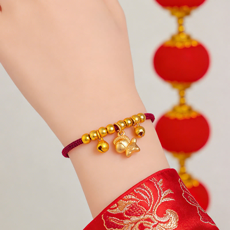Wear FengShui Year Of The Horse Multiple Horse Styles Rope Luck Strength Adjustable Bracelet