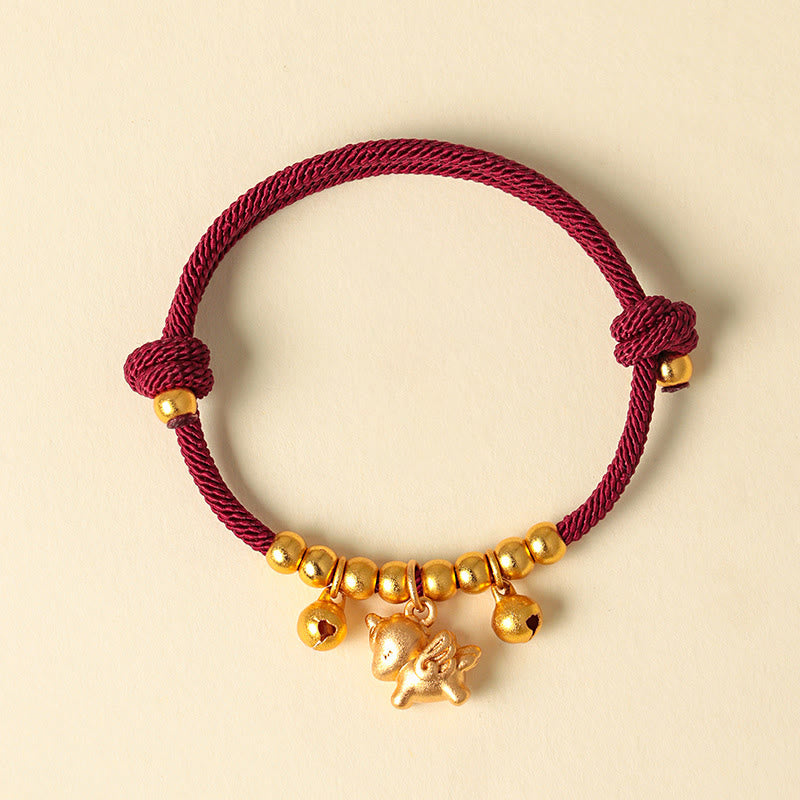 Wear FengShui Year Of The Horse Multiple Horse Styles Rope Luck Strength Adjustable Bracelet