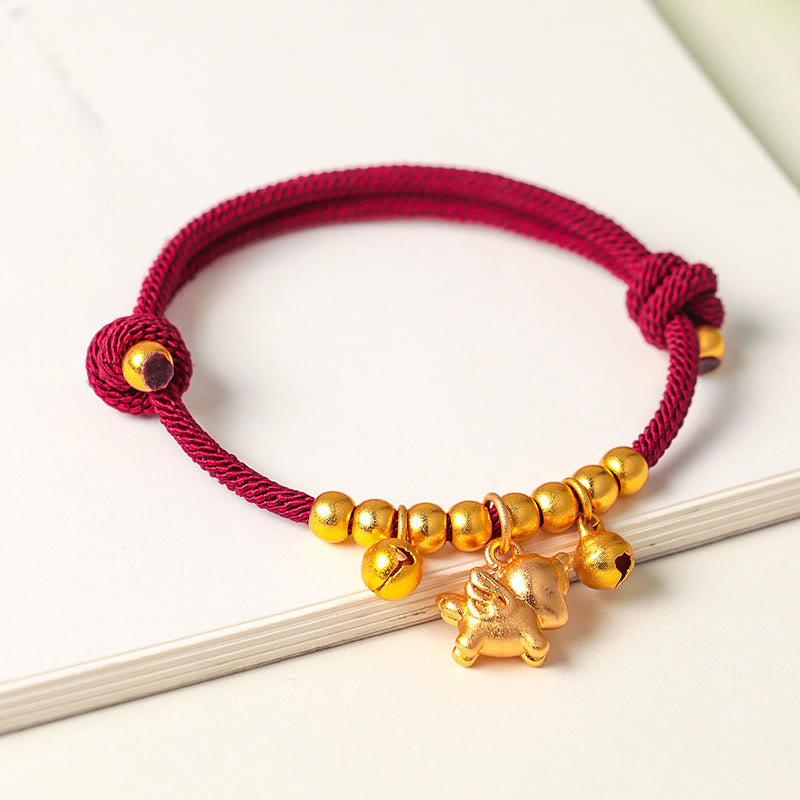 Wear FengShui Year Of The Horse Multiple Horse Styles Rope Luck Strength Adjustable Bracelet