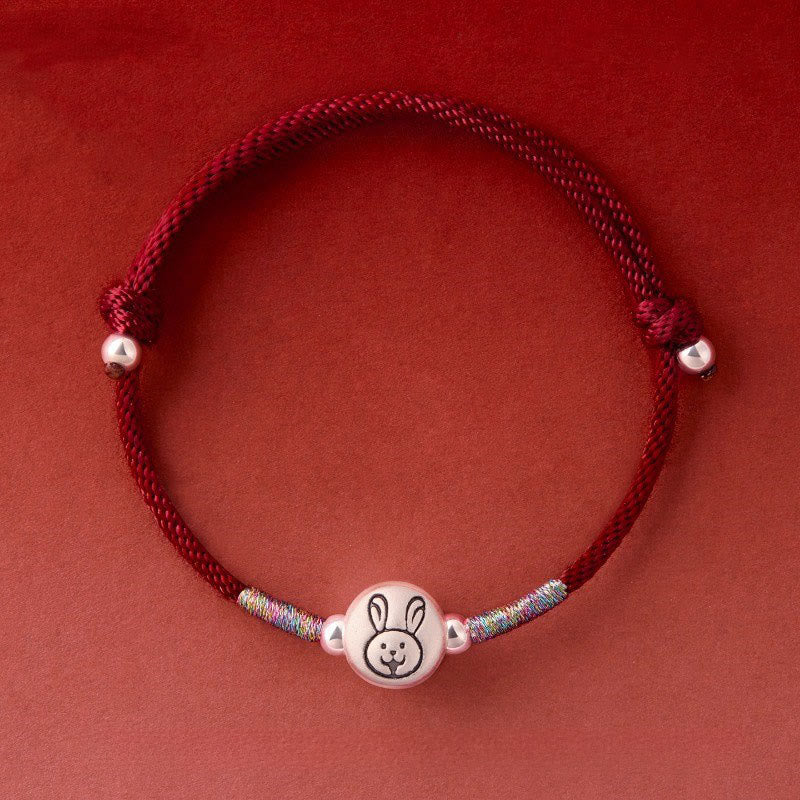 Wear FengShui Year of the Horse 999 Sterling Silver Red String Luck Bracelet