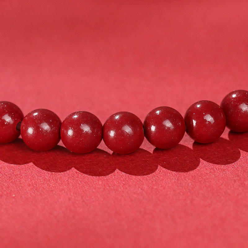 Wear FengShui Year of the Horse Cinnabar Jade Red String Blessing Bracelet