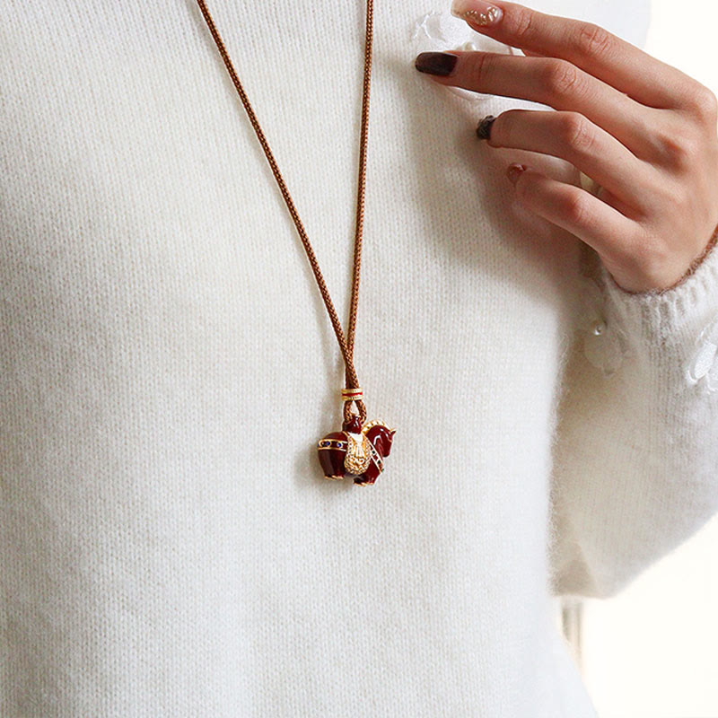 Wear FengShui Year Of The Horse Copper Balance Necklace Pendants