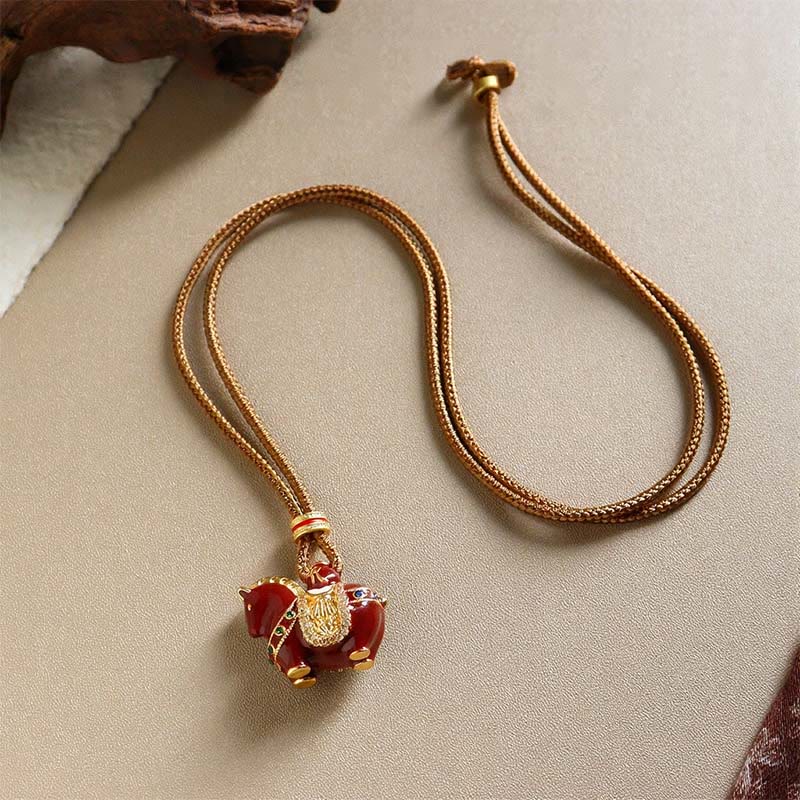 Wear FengShui Year Of The Horse Copper Balance Necklace Pendants
