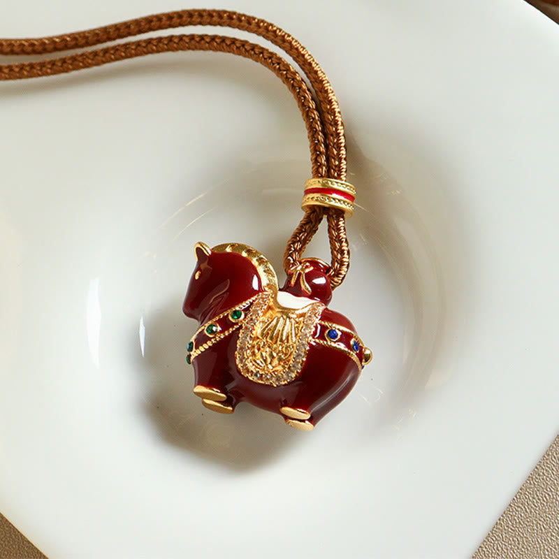 Wear FengShui Year Of The Horse Copper Balance Necklace Pendants